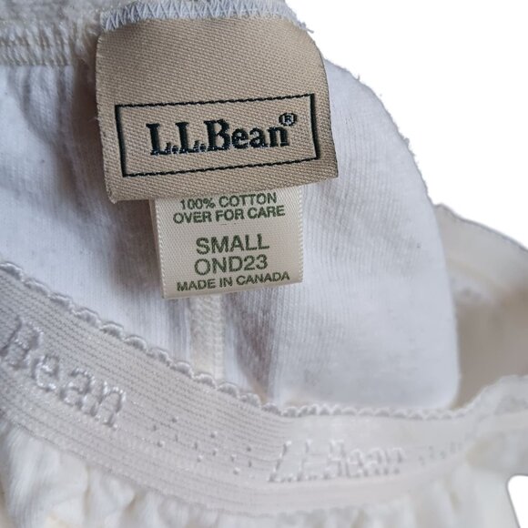 L.L. Bean Women's Small Thermal Bottoms White Long Johns Cotton  Canada - Picture 5 of 5